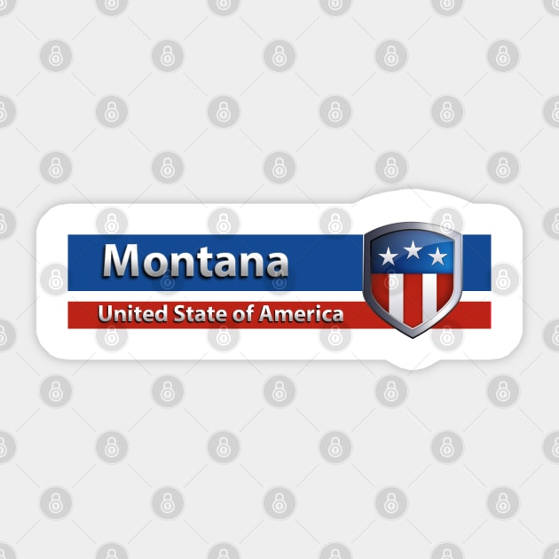 Montana - United State of America Sticker by Steady Eyes